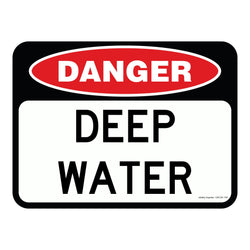 Danger Sign - Deep Water 3.5 kg 300mm x 450mm