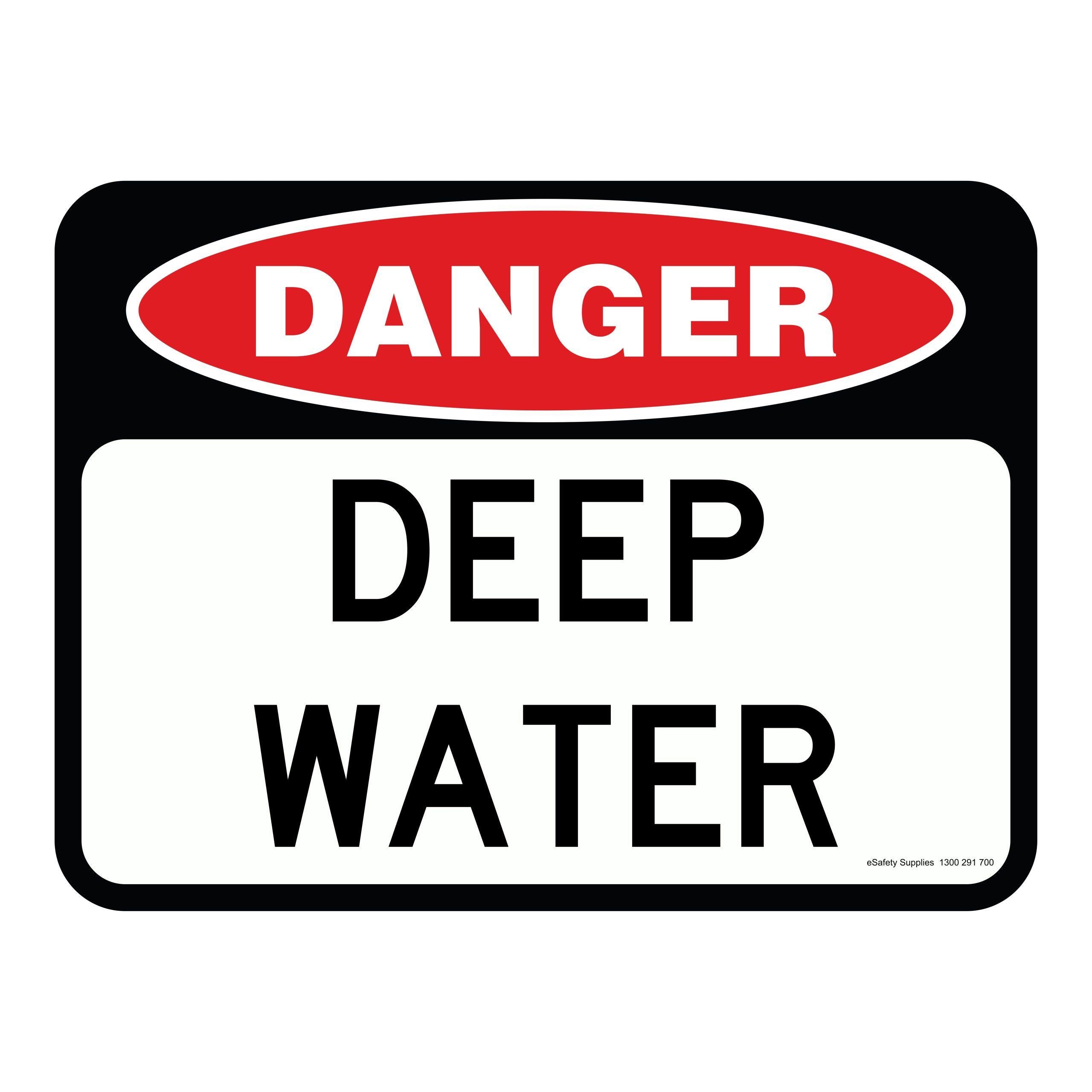 Danger Sign - Deep Water – eSafety Supplies