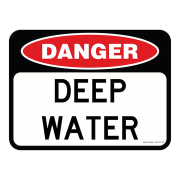 Danger Sign - Deep Water 3.5 kg 300mm x 450mm