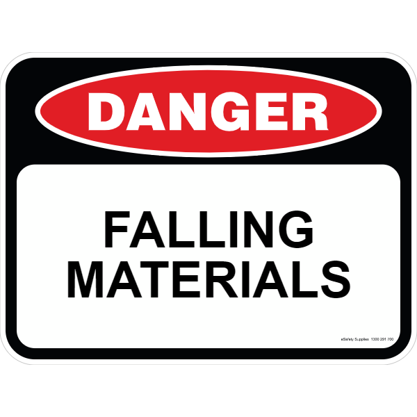 Danger Sign - Falling Materials