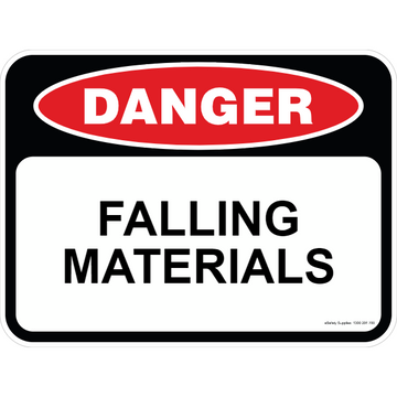 Danger Sign - Falling Materials