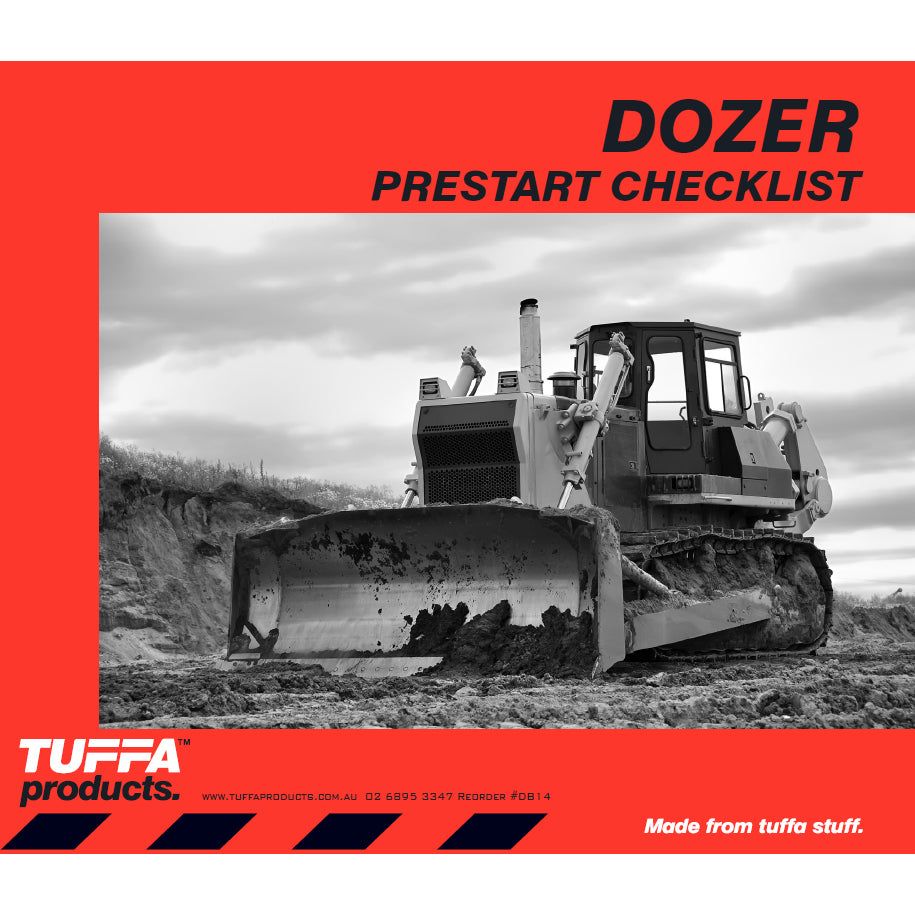 Dozer Prestart Checklist Books 2.1 kg