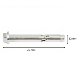 Dynabolt - Stainless Steel - 12x75mm