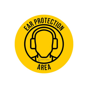 Ear Protection Area Floor Sticker - 400mm 3.5 kg