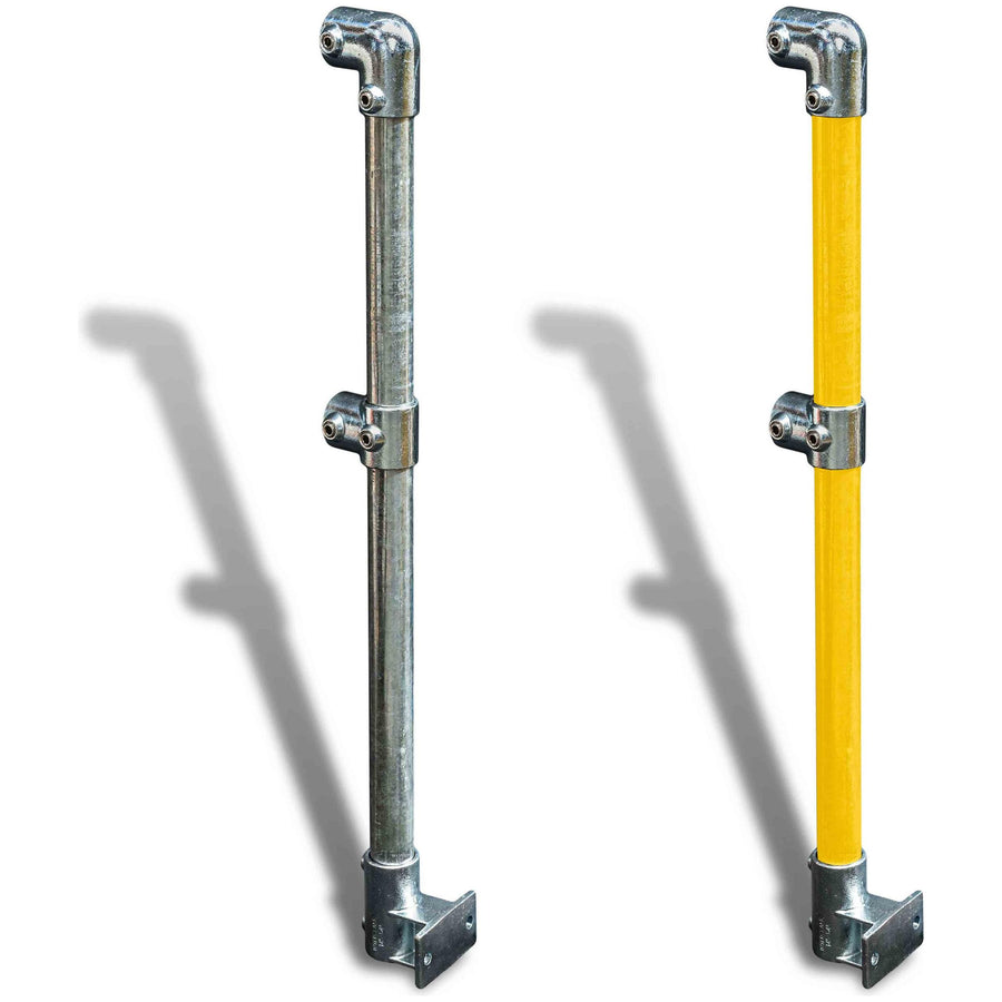 Stantion Railing Cope Modular Handrail – End Stanchion/Rail Mount | eSafety – eSafety ...