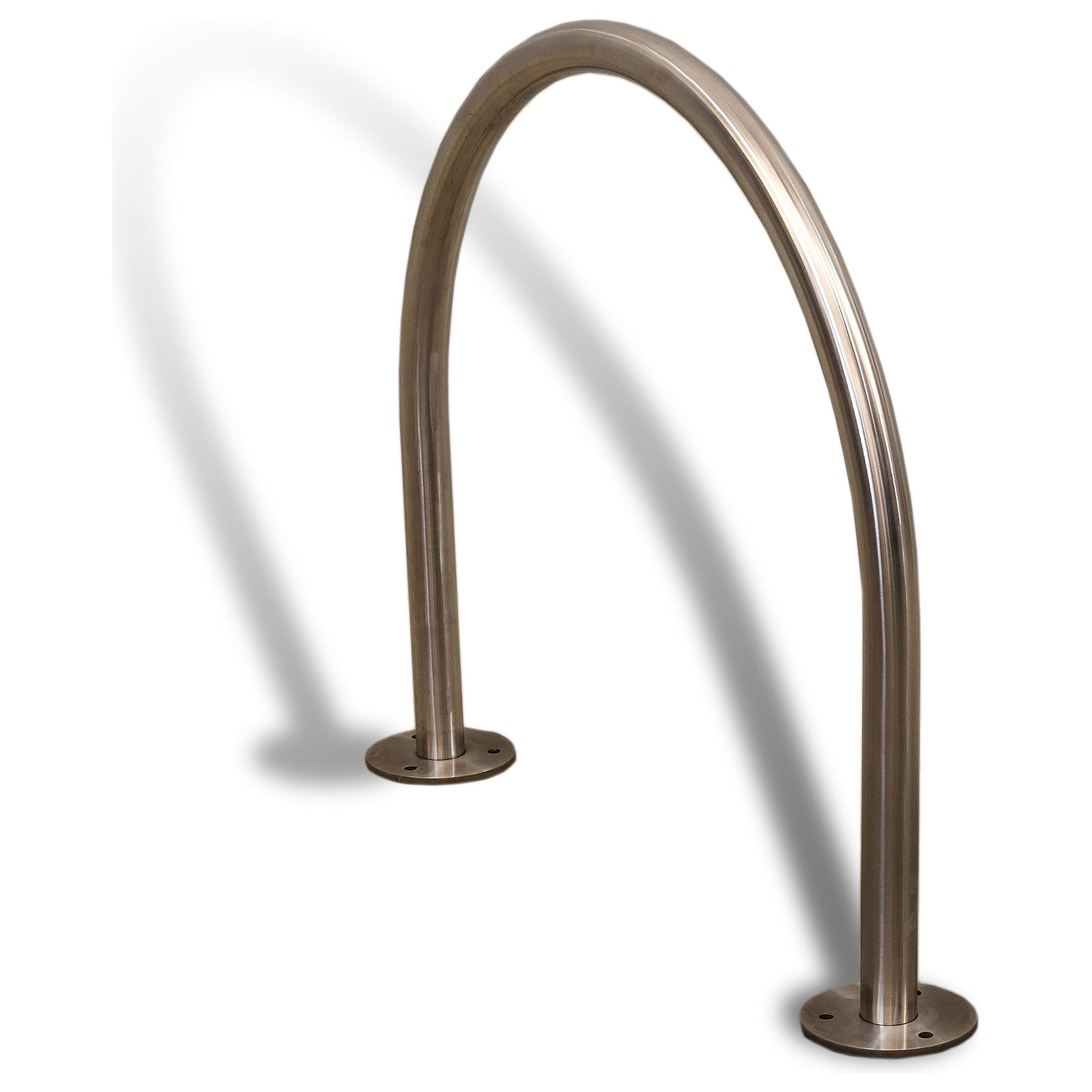 Bike Rack Hoop - Surface Mount - Stainless Steel 42 kg Grade 304 Stainless BR-S-SS
