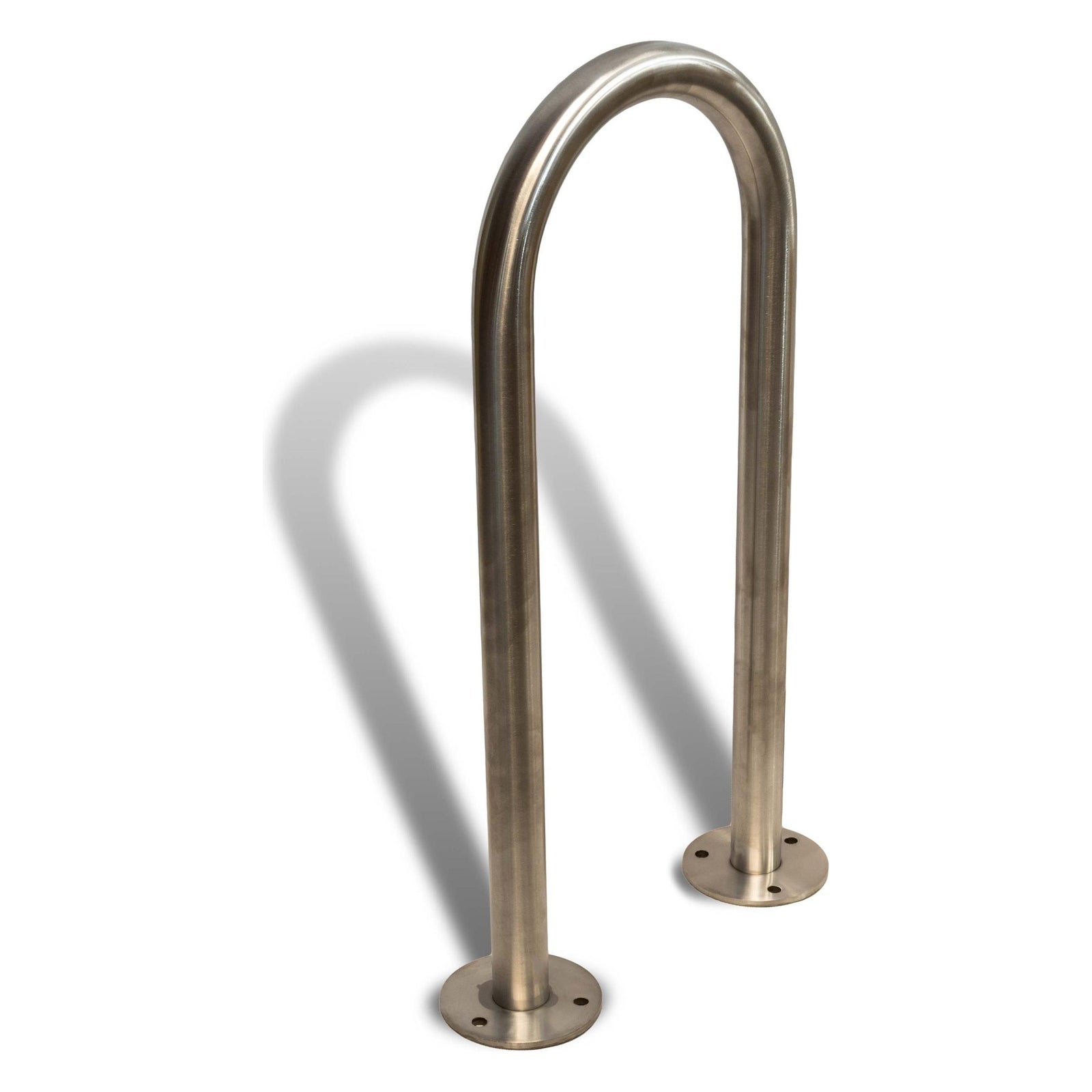 Bike Rack - Surface Mount - Narrow Hoop - Stainless Steel 49 kg