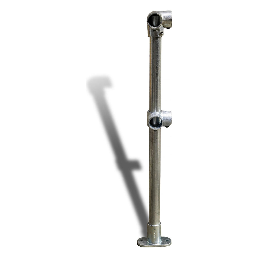 Cope Modular Handrail - Corner Stanchion 35 kg material Powder Coated Yellow COPE-CNR-Y