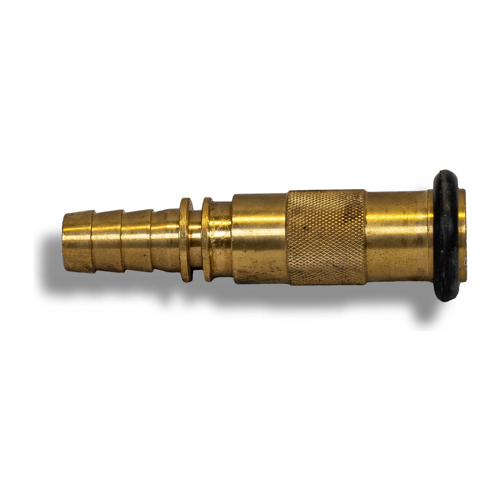 Brass Hose Reel Twist Nozzle Jet Spray Rubber Bumper - 19mm Tail