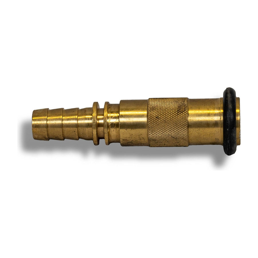 Brass Hose Reel Twist Nozzle Jet Spray Rubber Bumper - 19mm Tail