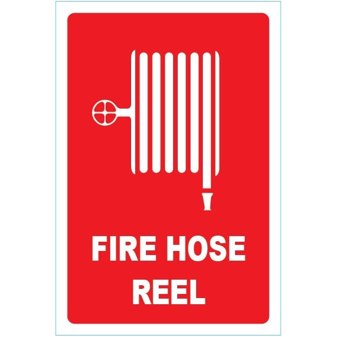 Fire Hose Reel Sign | Metal 3.5 kg Size 155mm x 230mm FHRSALS-MT