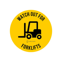 Watch Out of Forklifts Floor Sticker - 400mm 3.5 kg