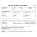 Fuel Trailer Prestart Checklist Books