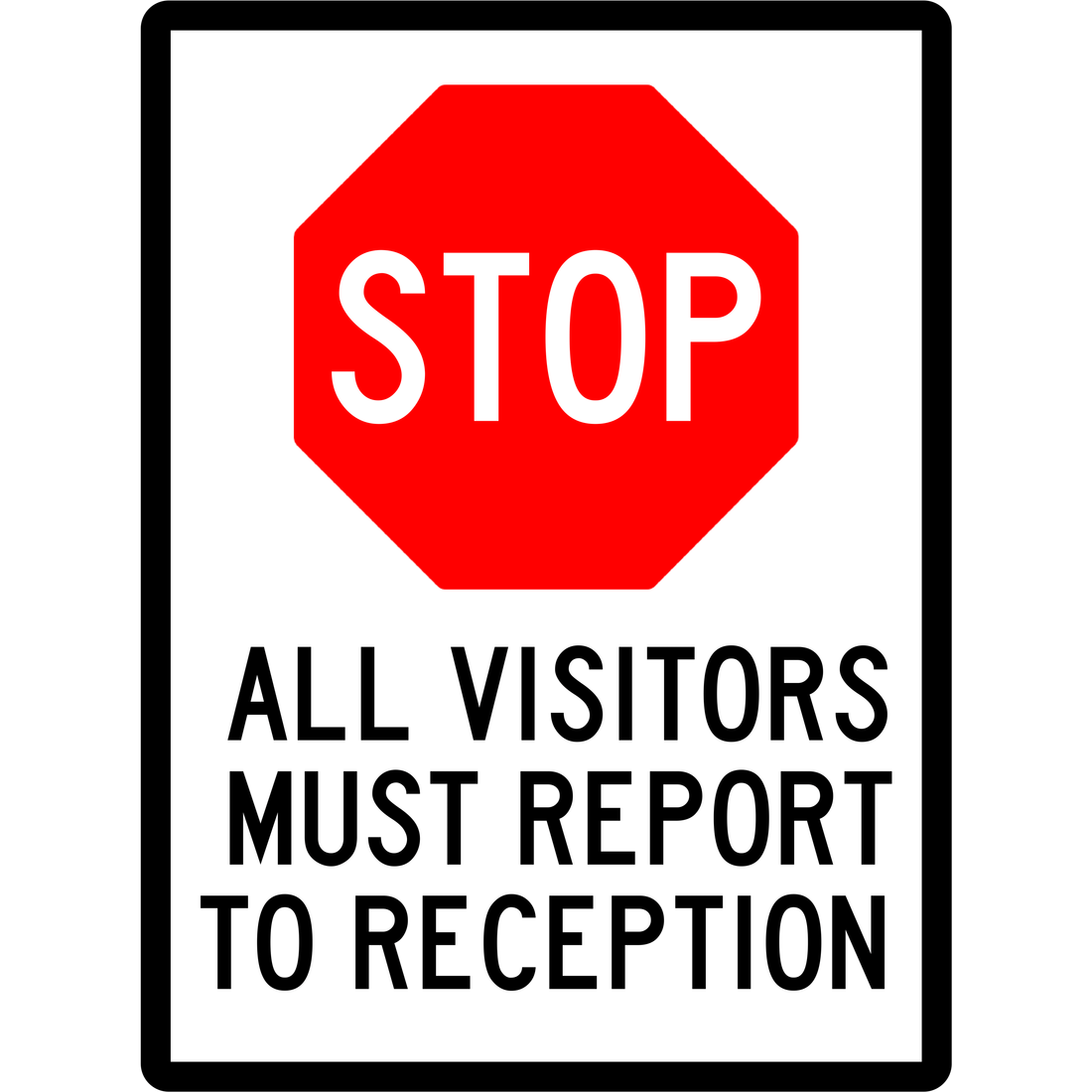 GENERAL - ALL VISITORS MUST REPORT TO RECEPTION-1