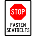General Sign - Fasten Seatbelts 3.5 kg 300mm x 450mm