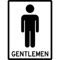 General Sign - Gentlemen 3.5 kg 300mm x 450mm