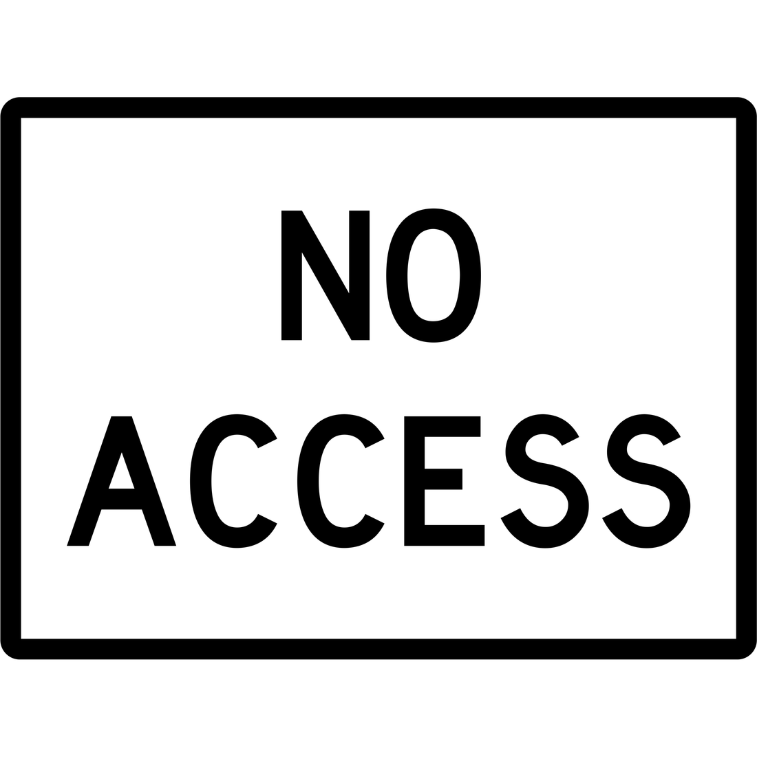 GENERAL - NO ACCESS