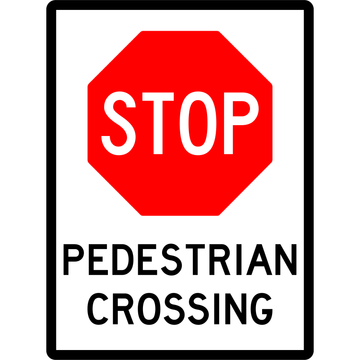 General Sign - Pedestrian Crossing 3.5 kg 300mm x 450mm