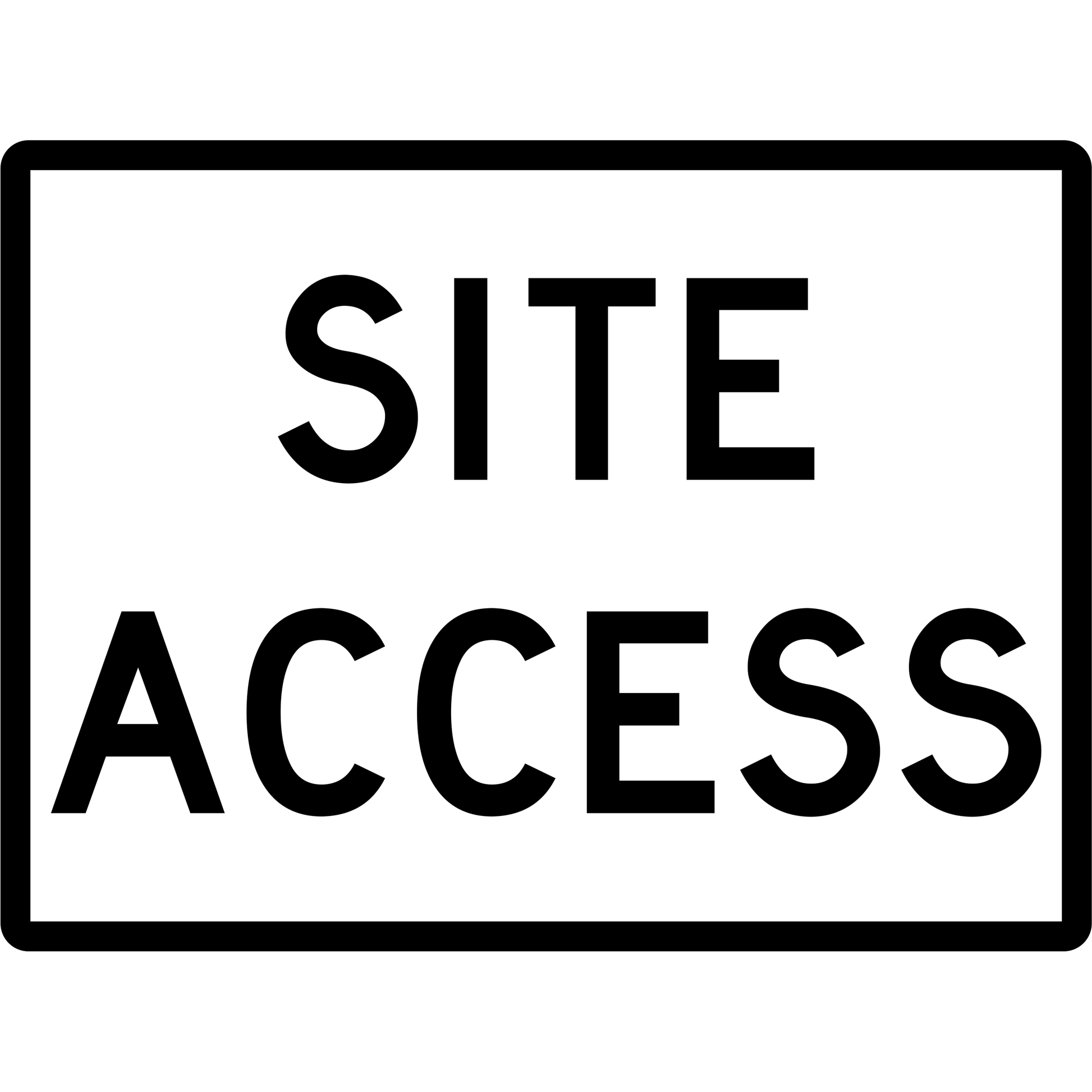 General Sign - Site Access 3.5 kg 300mm x 450mm