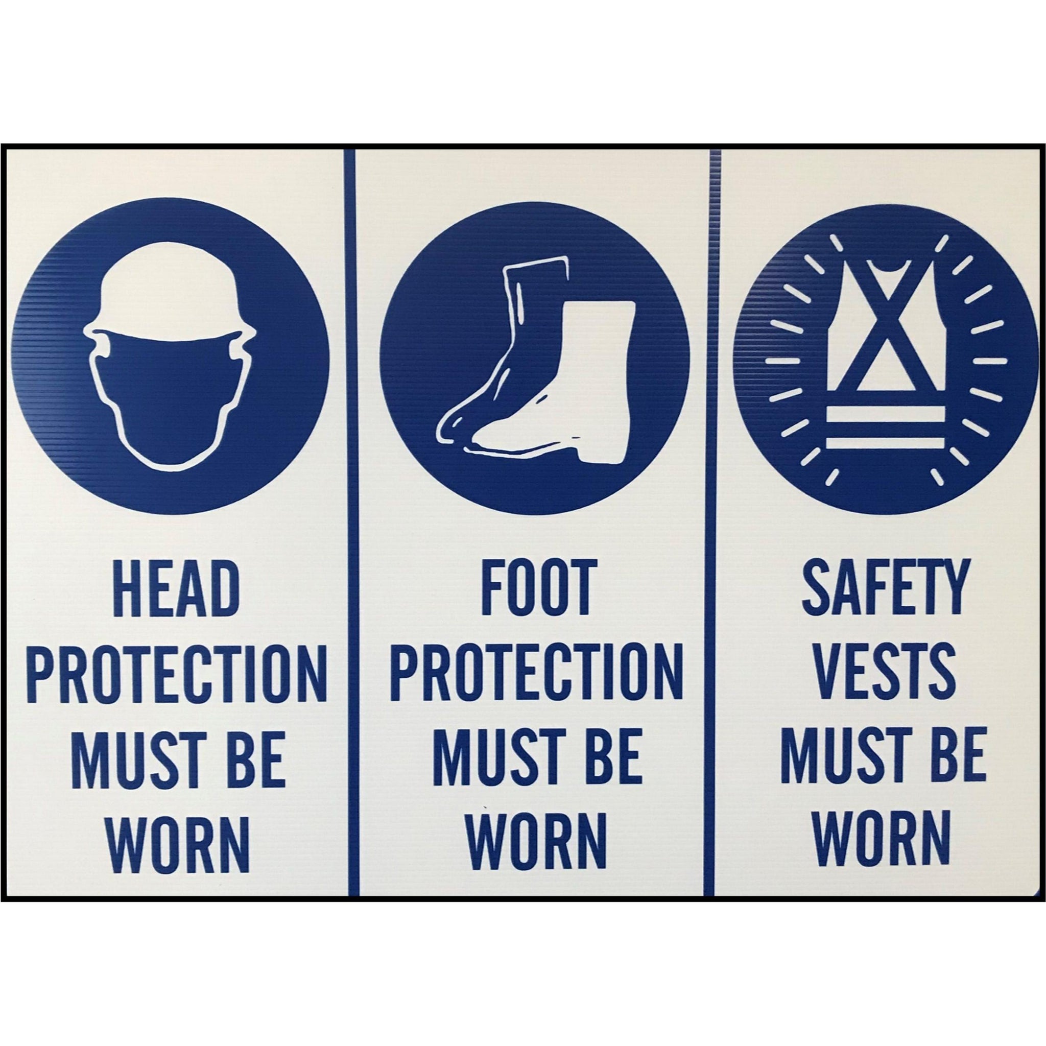 Head, Foot and Safety Protection Sign
