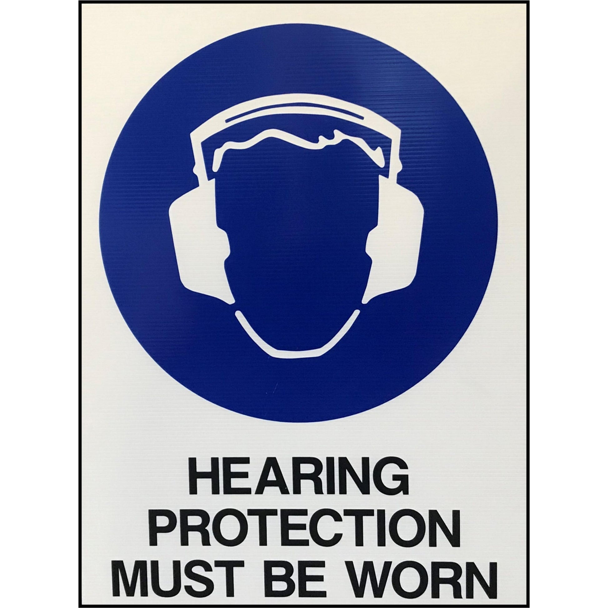 Mandatory Sign - Hearing Protection Must Be Worn 3.5 kg 300mm x 450mm