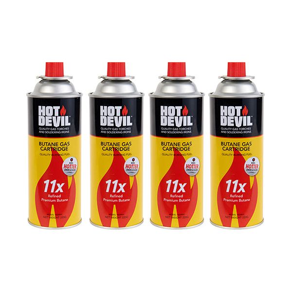 Butane Gas Cartridge – 4 Pack