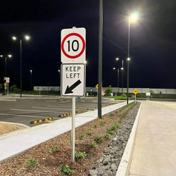 Keep Left Sign - R2-3L | 400x300mm