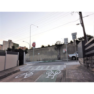 No Left Turn Sign - 450x900mm