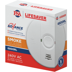 PSA Smoke Alarm Photoelectric 240V with Rechargeable Lithium Battery