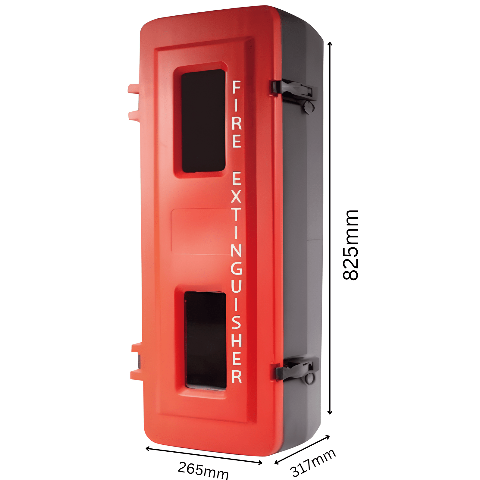 Large Plastic Fire Extinguisher Cabinet - 9KG | 317x265x825mm