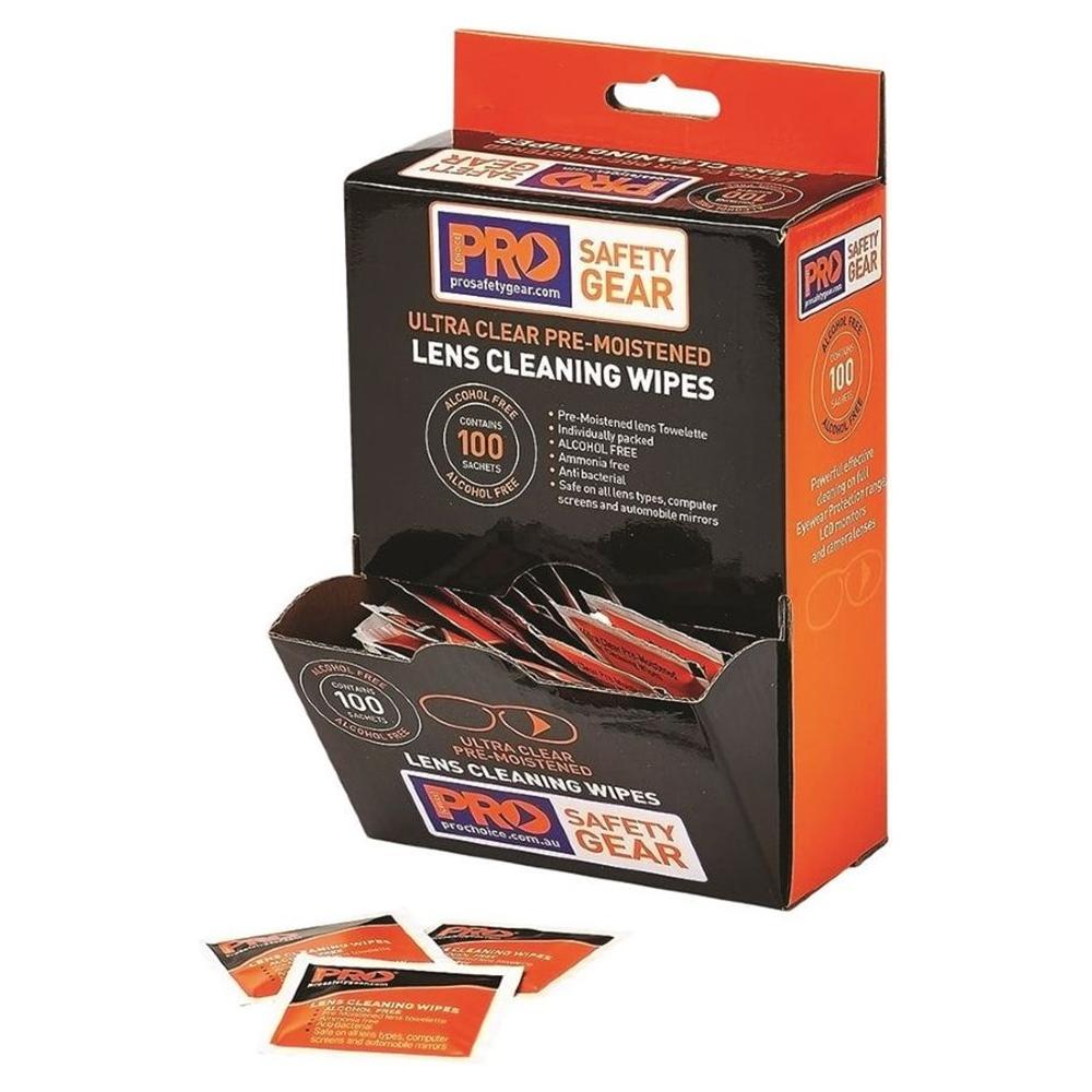 Lens Cleaning Wipes Alcohol Free 100 Pack
