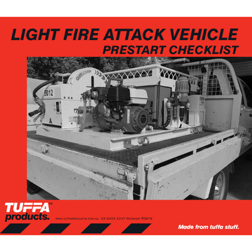 Light Fire Attack Vehicle Prestart Books 2.1 kg