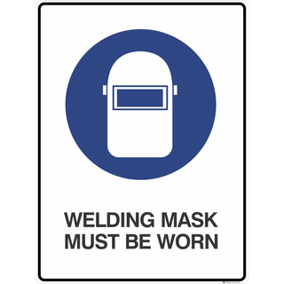 Welding Mask Sign 450 x 600 mm
