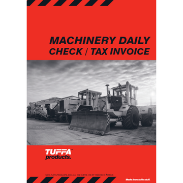 Machinery Daily Check / Tax Invoice Prestart Book 1.75 kg