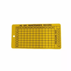 Maintenance Service Tags 100 Per Pack (80mm x 40mm) 0.35 kg