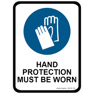 Mandatory Sign - Hand Protection Must Be Worn