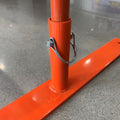 Orange Crowd Control Barrier 2.3m x 1.1m (+2 Pins & Feet)