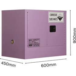 Corrosive Storage Cabinet 100L 2 Door, 1 Shelf