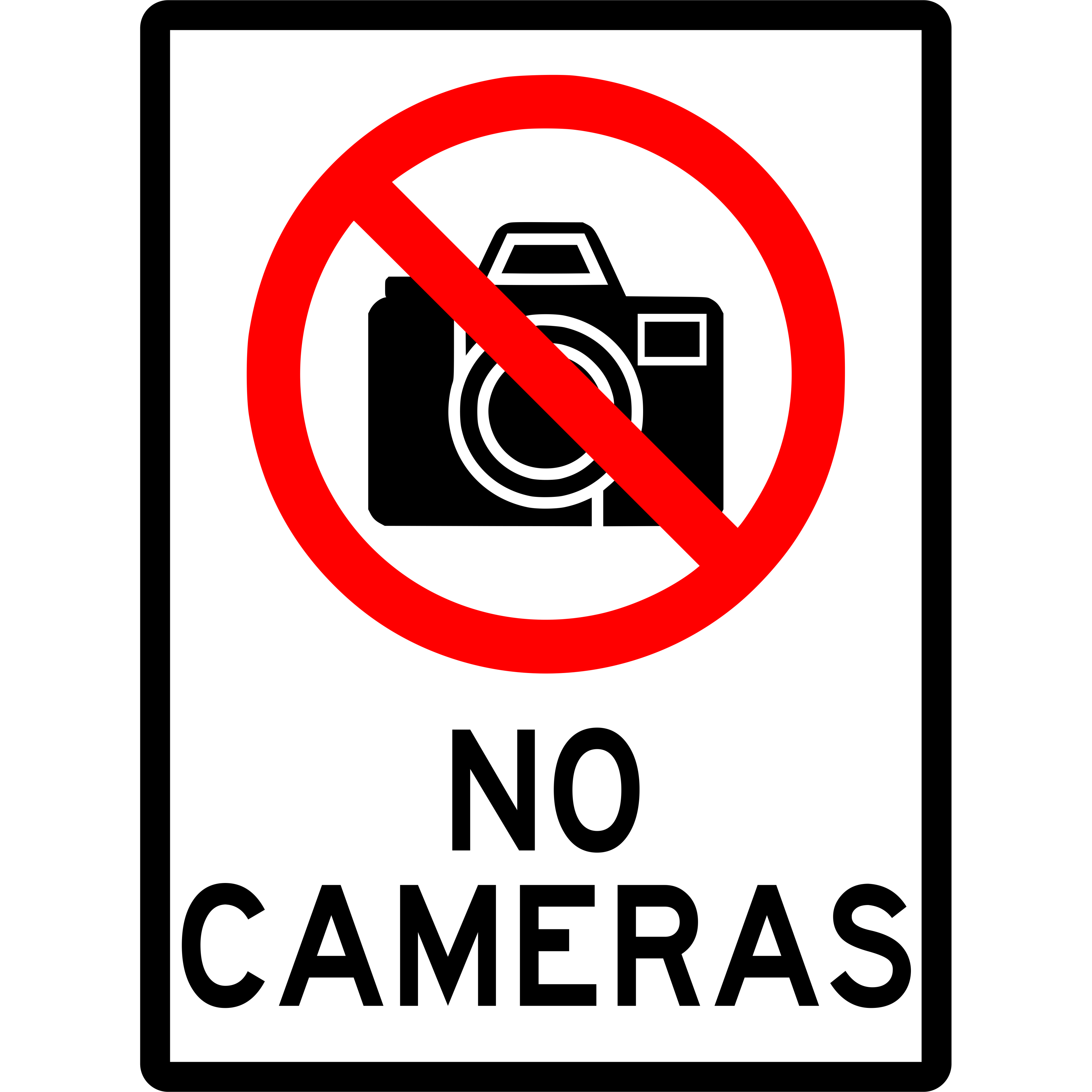 No Camera Sticker Prohibition Sign - No Camera – eSafety Supplies