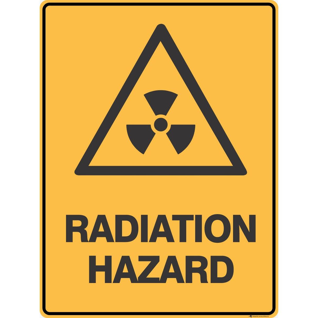 Radiation Hazard Sign - Symbol 300 x 450 mm