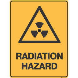 Radiation Hazard Sign - Symbol 300 x 450 mm 0.7 kg