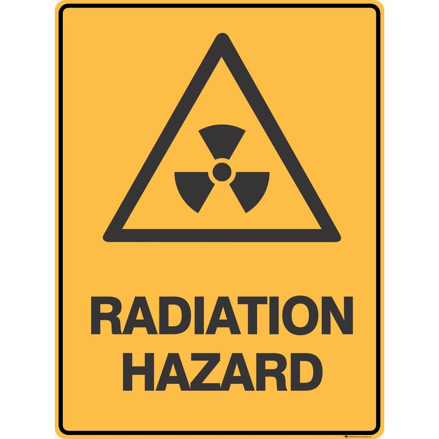 Radiation Hazard Sign - Symbol 300 x 450 mm 0.7 kg