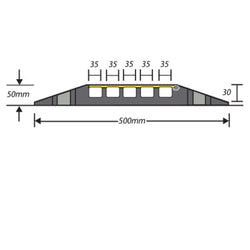 Cable Protector Cover- 5 Channel