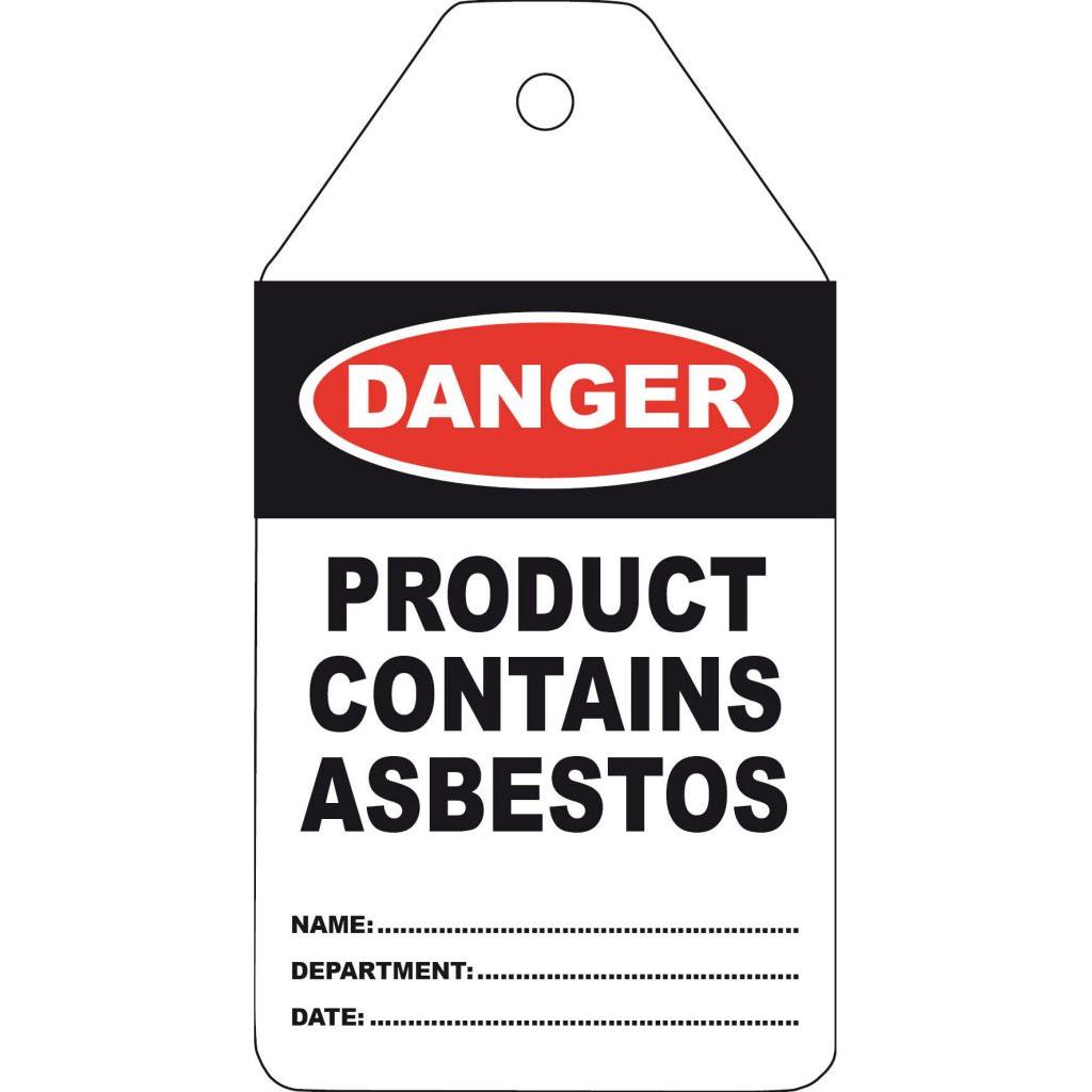 Product Contains Asbestos Tags (packs of 100) 1.05 kg