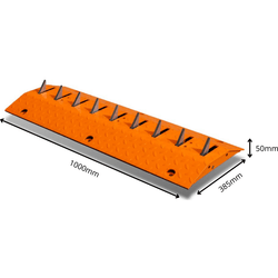 One Way Access Road Spikes - 1 Metre Middle Piece
