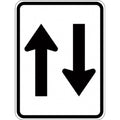 Two Way (Symbolic) Arrows Sign - R2-11A 0.7 kg