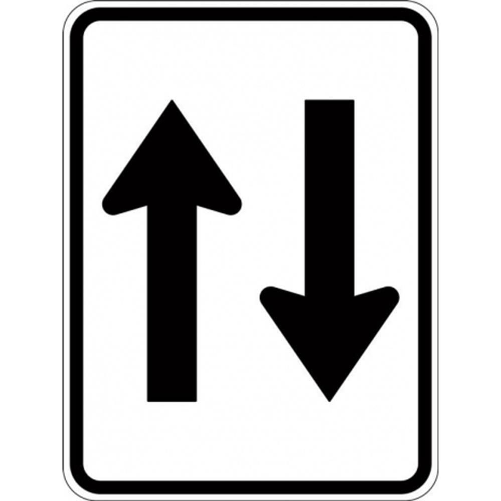 Two Way (Symbolic) Arrows Sign - R2-11A 0.7 kg