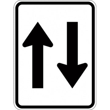 Two Way (Symbolic) Arrows Sign - R2-11A 0.7 kg