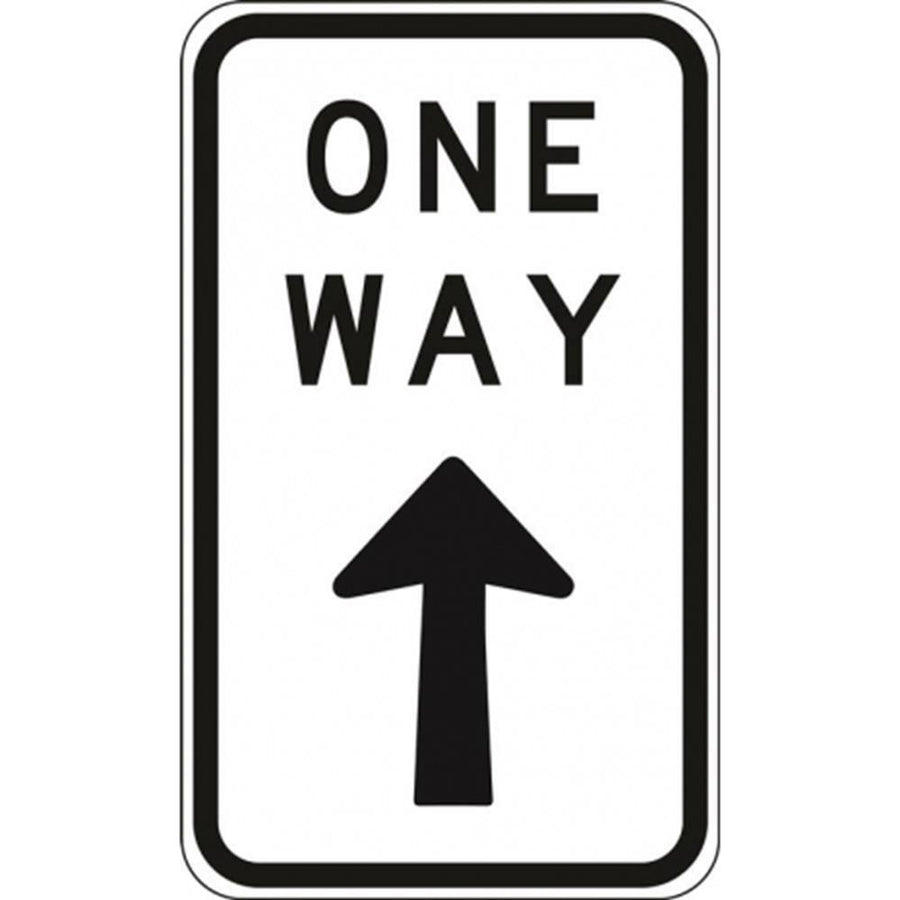 One Way Iso Sign One Way Only Sign - 450x800mm - R2-17A – eSafety Supplies
