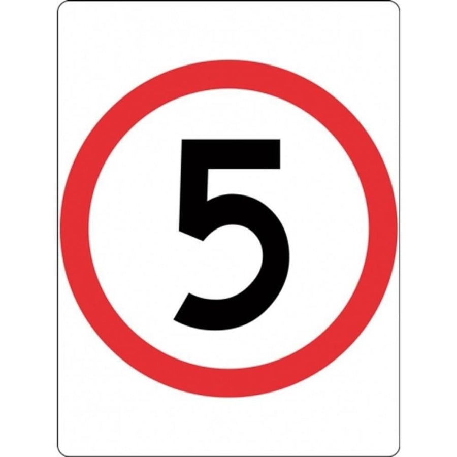5km Speed Sign - 450x600mm 0.7 kg